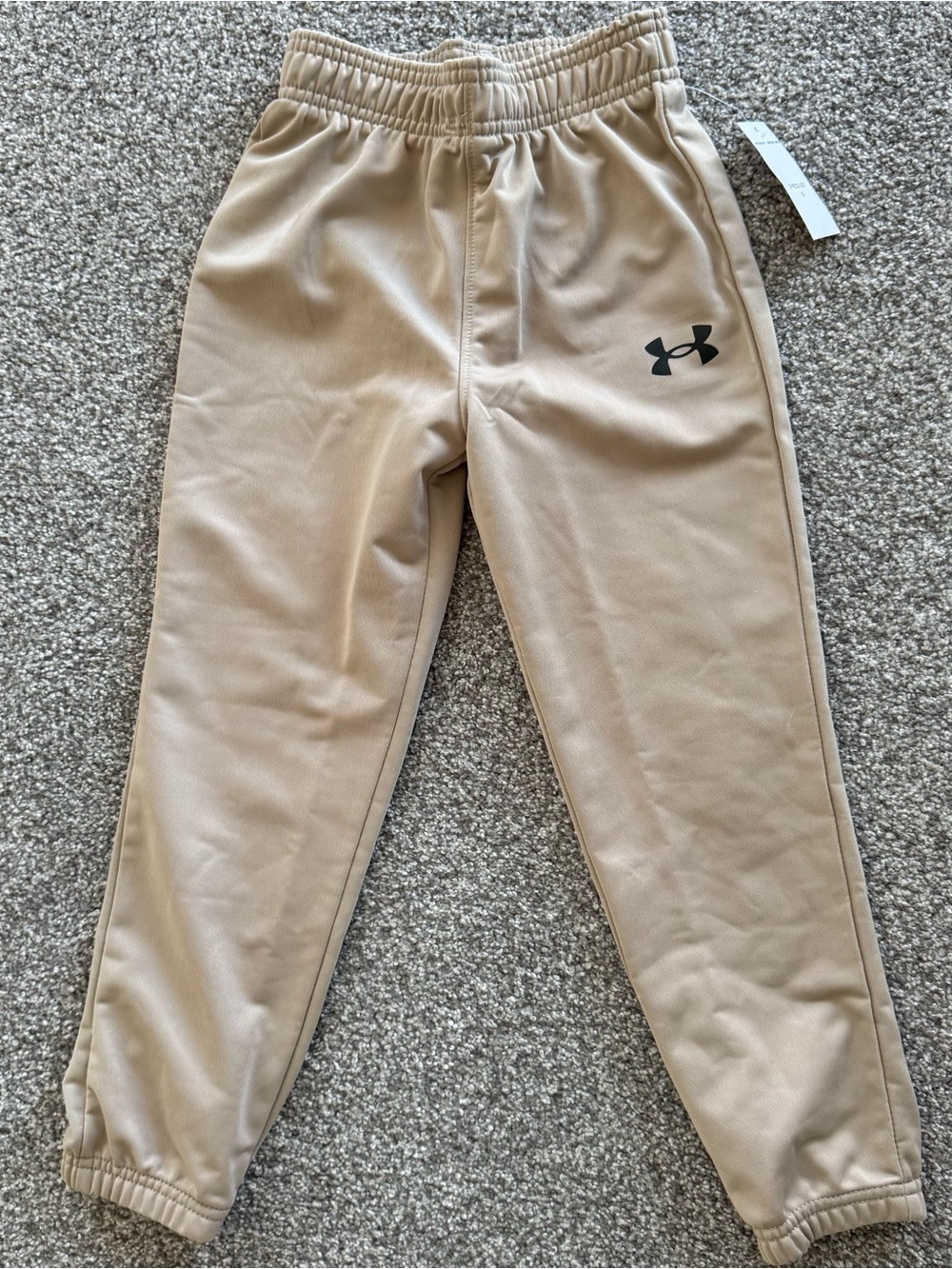 Under Armour Tan Joggers Size 5 Boys NWT